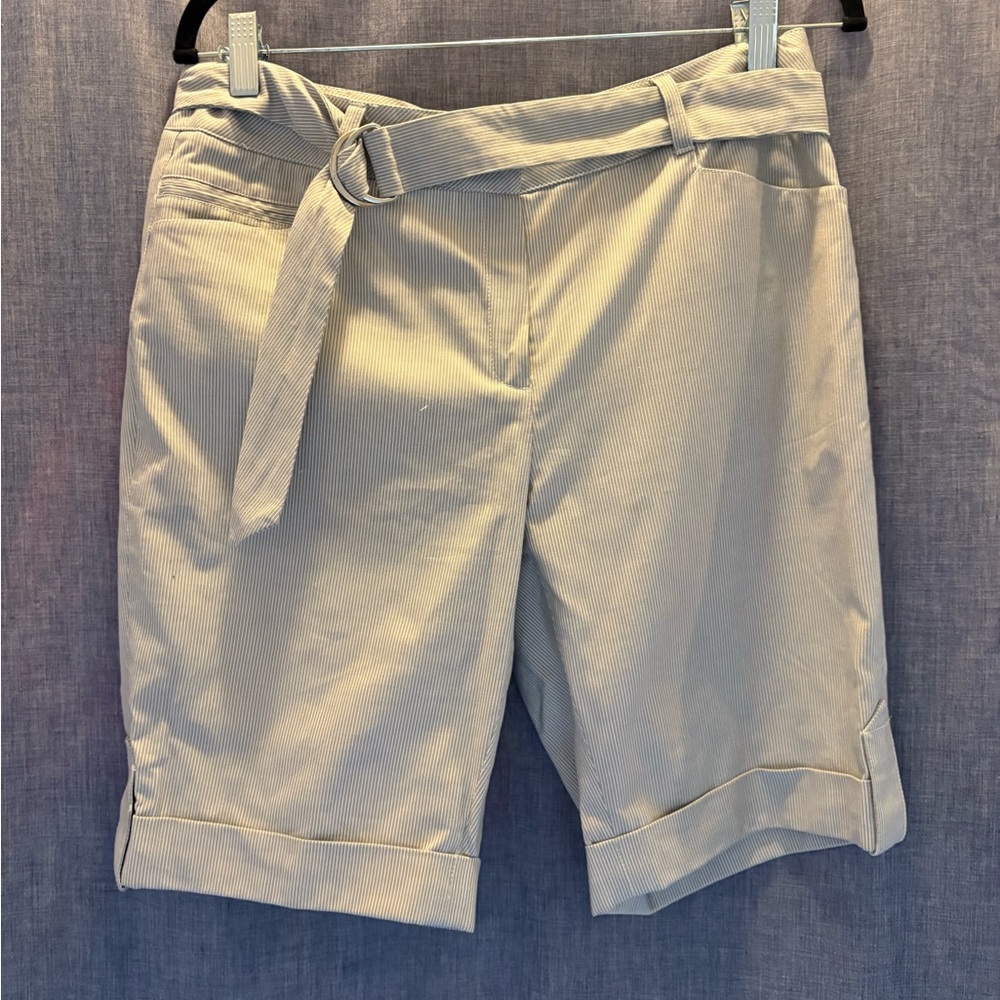 Lafayette 148 New York Bermuda Shorts with Belt